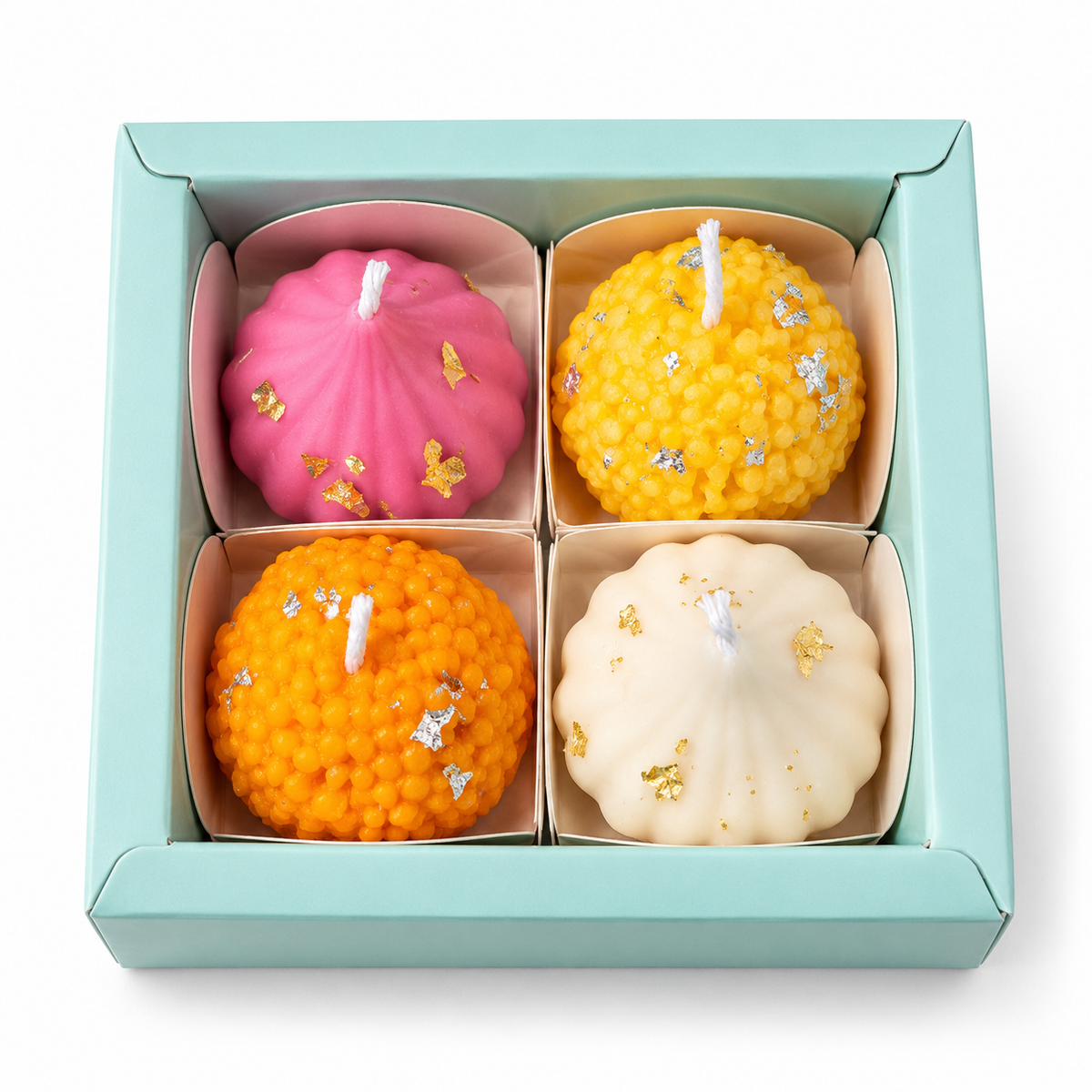 Mithai Shaped Scented Candles for Gifting | Kesar Chandan & Rose Malai Fragrance | Handmade Laddoo & Modak Style Decorative Candles