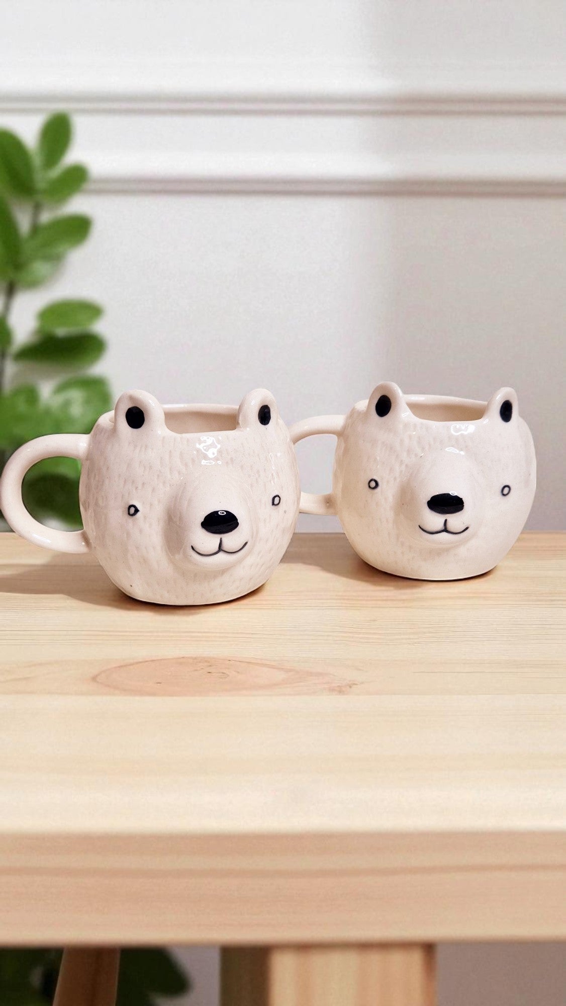 Handmade Ceramic Teddy Bear Shape Coffee Mug 400ml | Adorable Stoneware Coffee Cup for Tea, Hot Chocolate, Milk | Coffee Cup for Kids, Girls, Bear Lovers & Gifting