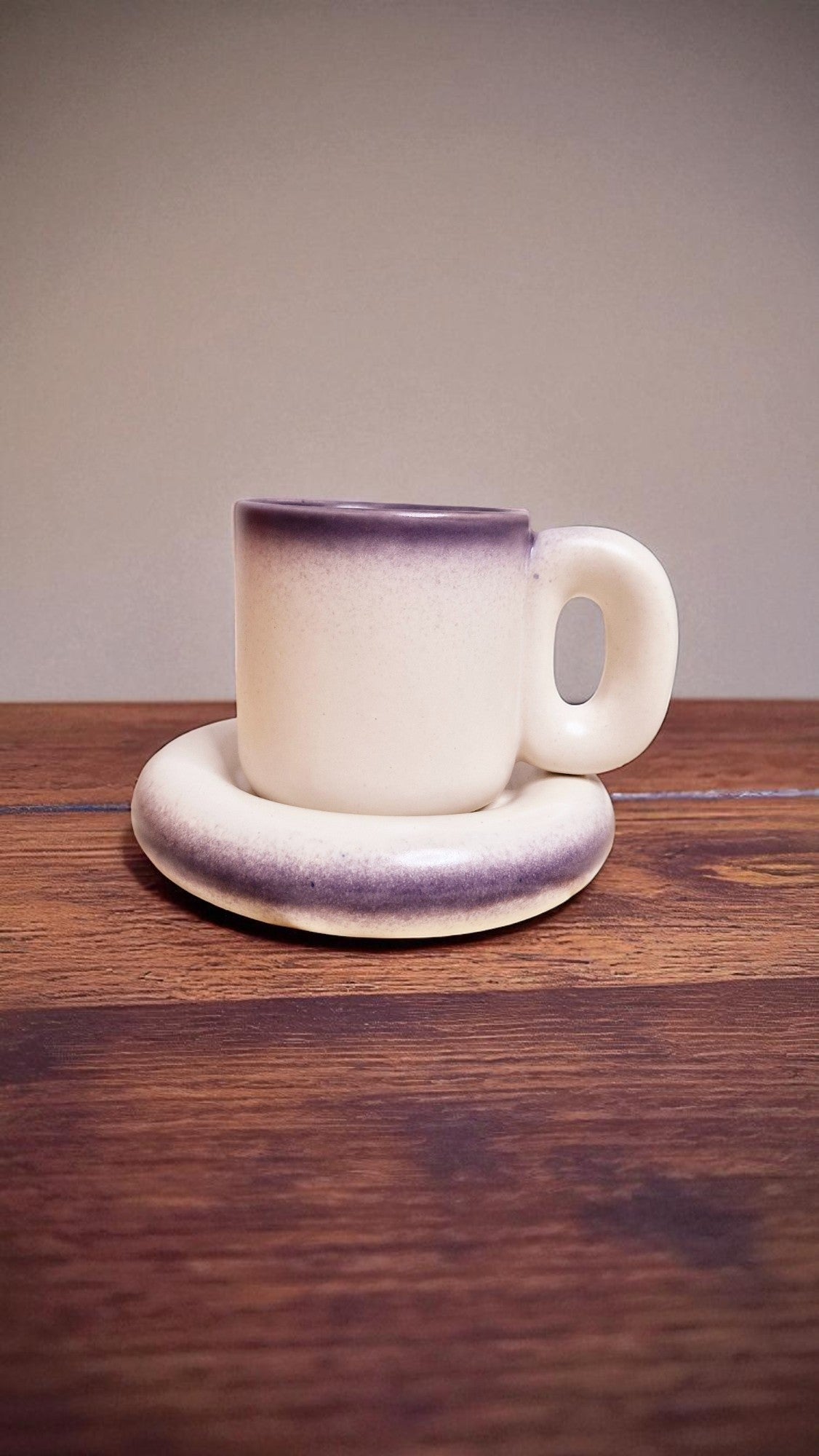 Handcrafted Ceramic 300 ml Cup & Saucer Set – Artisan-Made Tea & Coffee Set | Unique Drinkware for Gifting | Microwave & Dishwasher Safe