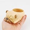 Cute Sleeping Puppy Succulent Planter Pot, Dog Resin Flower Pot, Small Indoor Plant Holder for Succulents, Cactus & Herbs, Decorative Animal Planter for Desk, Home Decor