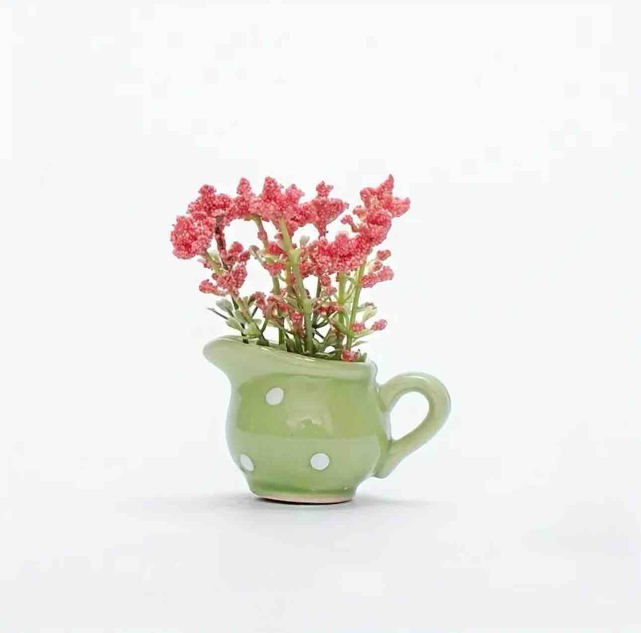 3D Ceramic Mini Vase Refrigerator Magnets Set of 6 with Neodymium Magnet | Unique Flower Pot Fridge Magnets for Kitchen, Office & Home Decor