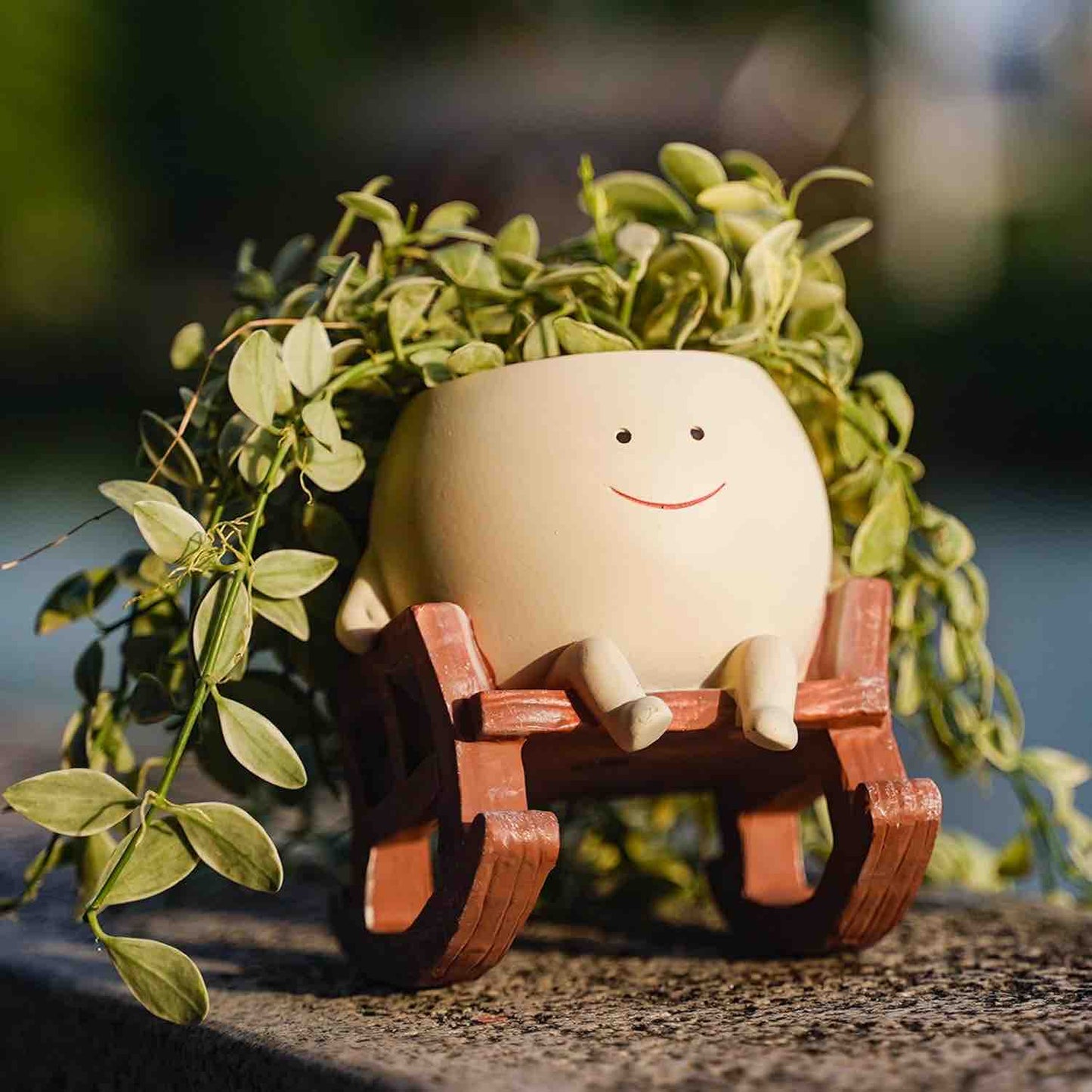 Unique Cute Resin Rocking Chair Succulent Pots