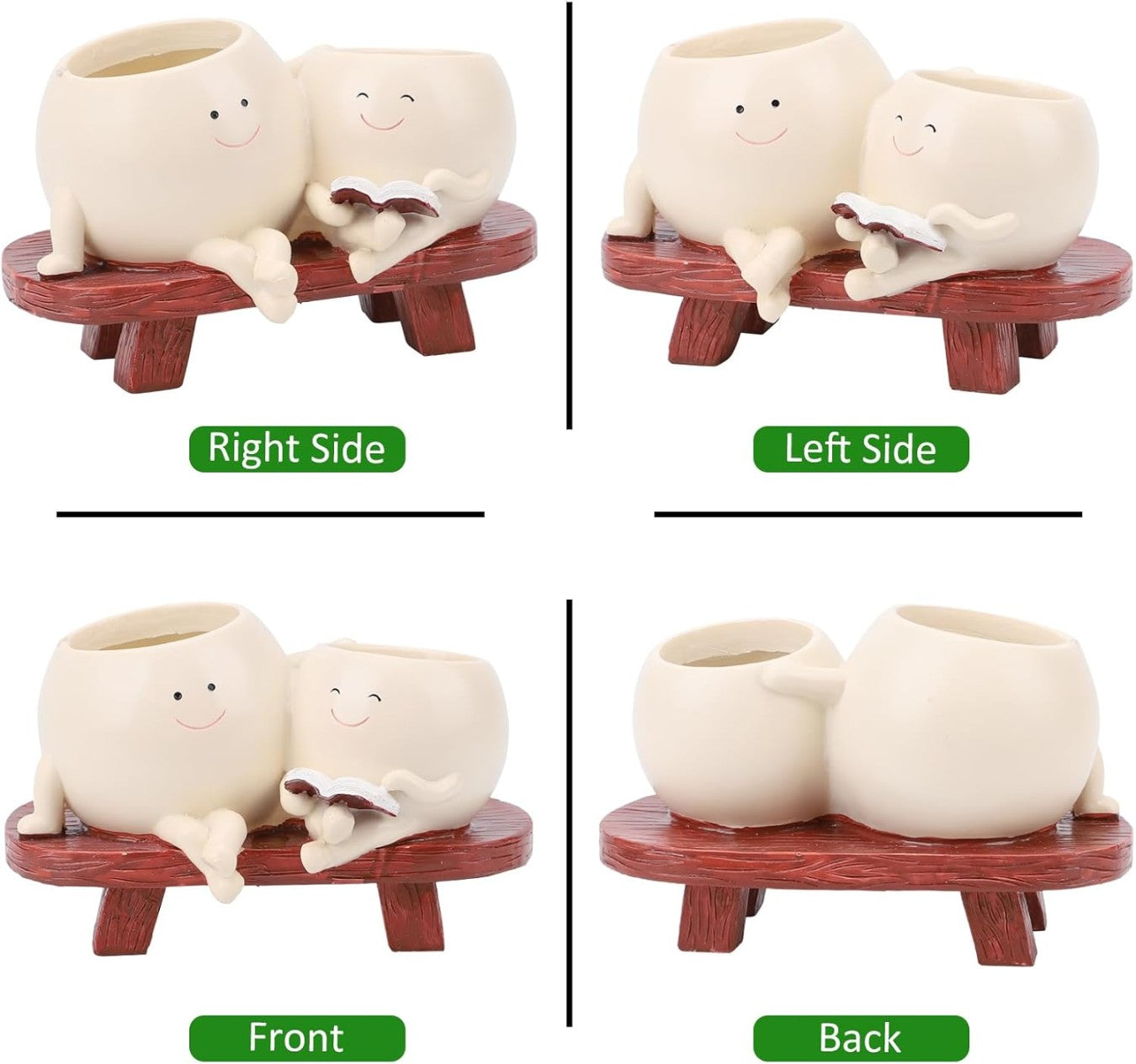 Smiley Face Unique Chair Succulent Flower Pots